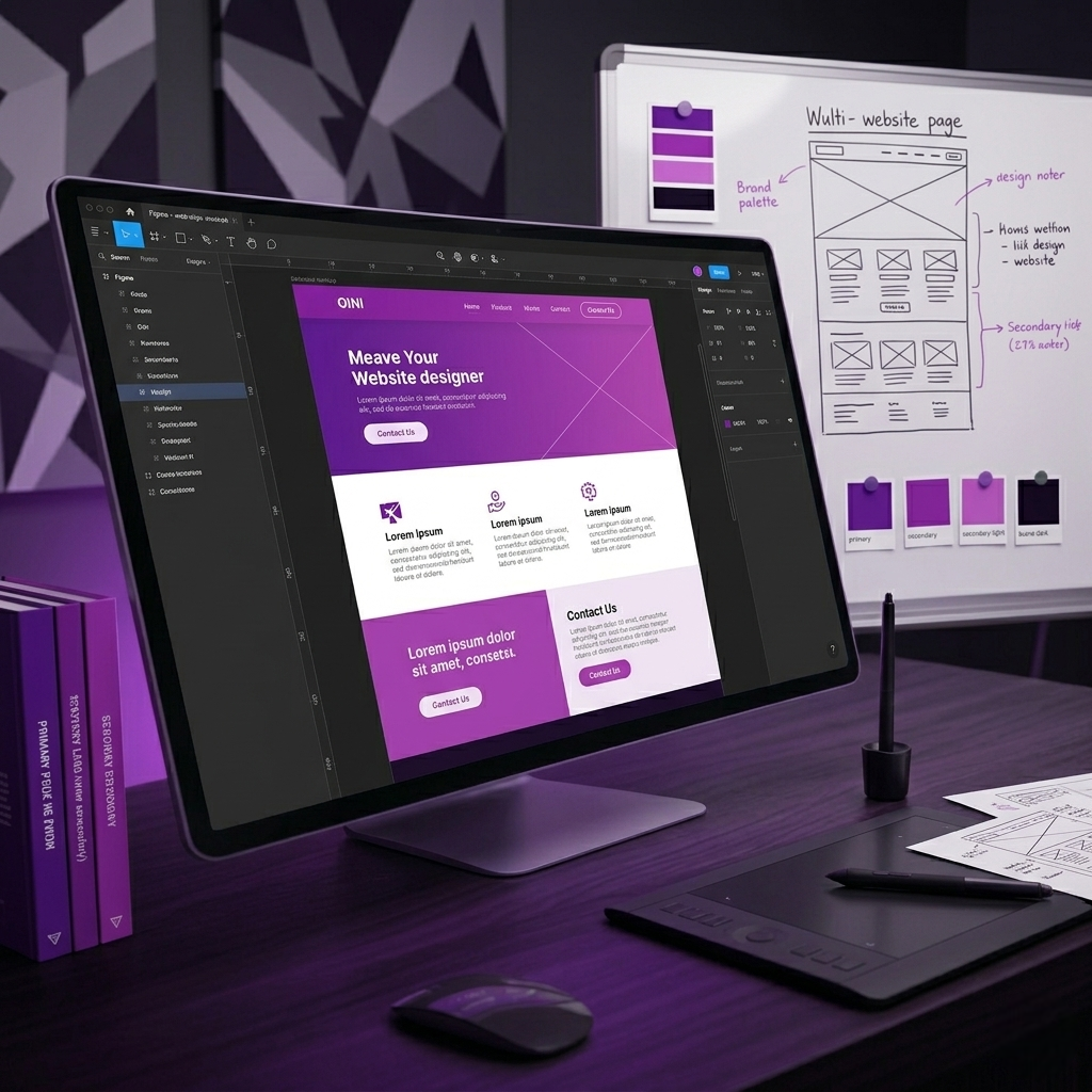 Website design dashboard
